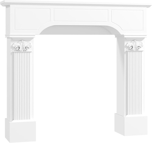 Baroque fireplace mantel - fireplace,